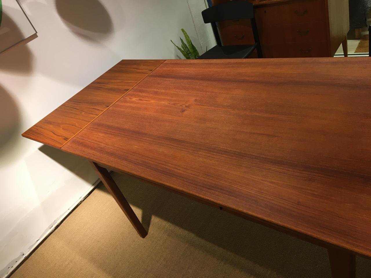 Beautiful Danish Teak Dining Table with Dutch Pull Out Plates For Sale ... Beautiful Danish Teak Dining Table with Dutch Pull Out Plates For Sale ...