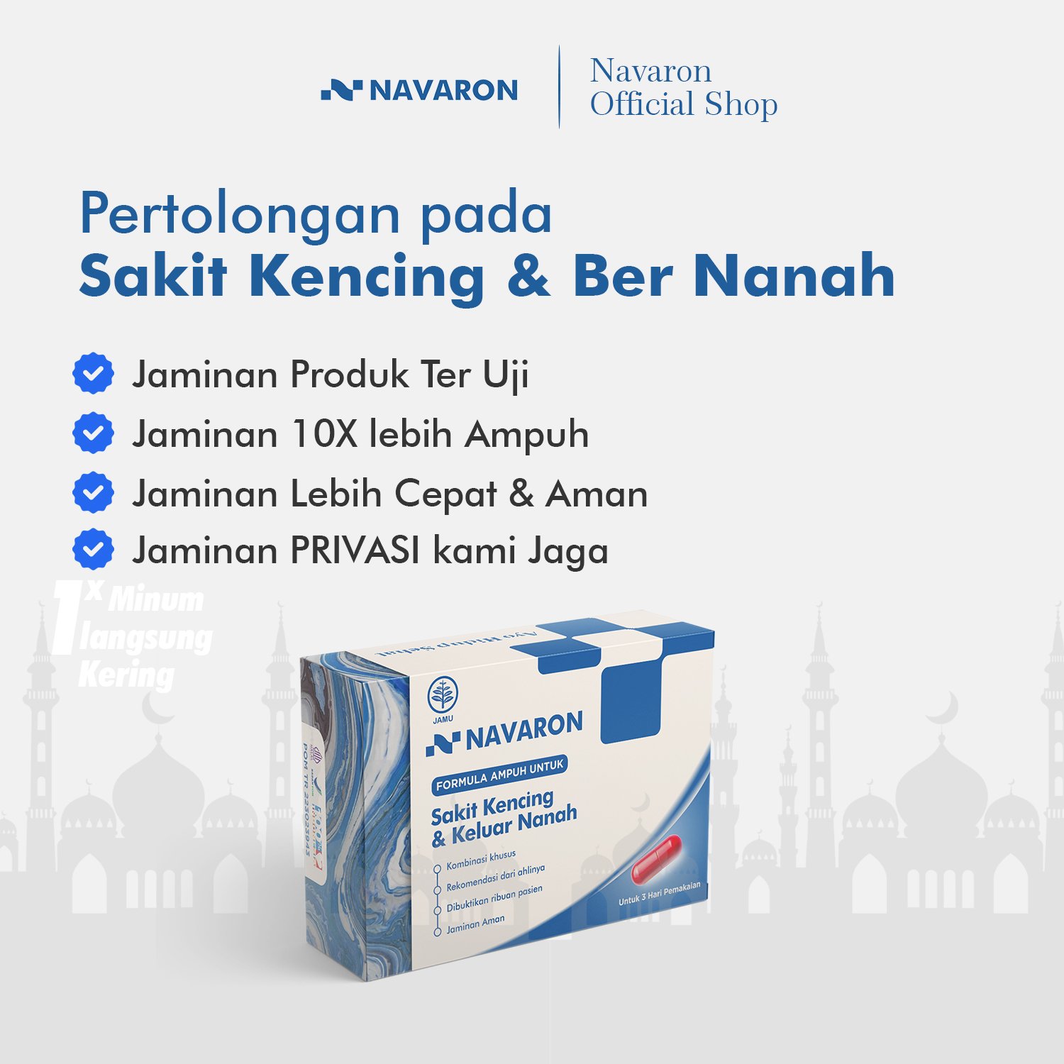 Obat untuk Kencing Nanah, Gonore, Sifilis, Sakit Kencing (ISK) Aman dan BPOM